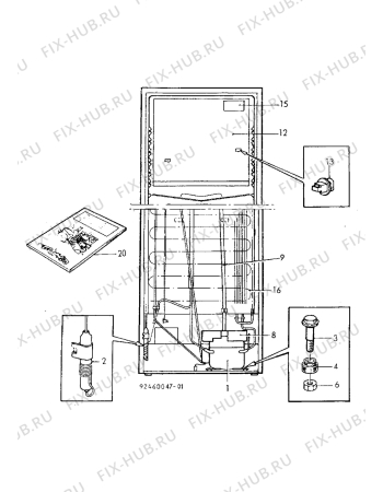 Взрыв-схема холодильника Electrolux ER4100B - Схема узла Refrigerator cooling system